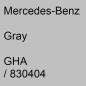 Preview: Mercedes-Benz, Gray, GHA / 830404.